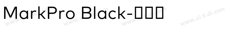 MarkPro Black字体转换